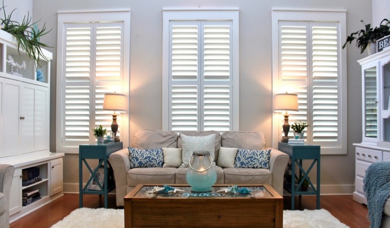 New York City modern house with chic shutters 